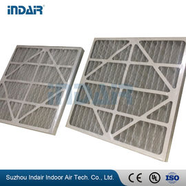 Low Resistance Industrial HEPA Filter , Easy Installation V Bank Air Filter With Paper Frame